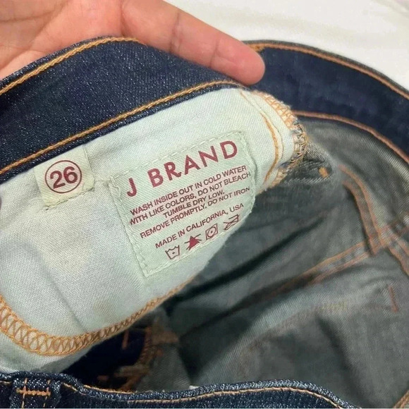 J Brand Boot Leg Jeans Low Rise 818 Ink Medium Wash Y2K Size 26 - Picture 10 of 14
